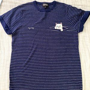 Ripndip Striped Cat T-Shirt